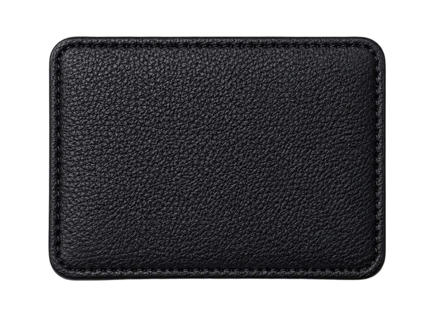Slim Leather Card Holder for Men — Black